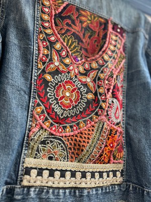 Upcycled Luxe Denim Jacket from MPIRA