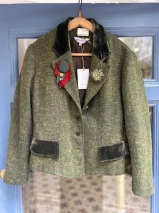 Upcycled Wool Blend Blazer via MPIRA