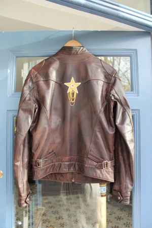 100% Leather vintage Upcycled  Levi Casual Jacket from MPIRA