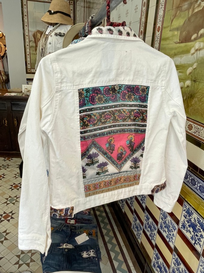 Upcycled White Denim Jacket from MPIRA