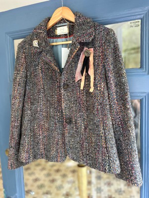 Upcycled Wool Tweed blazer Jacket from MPIRA