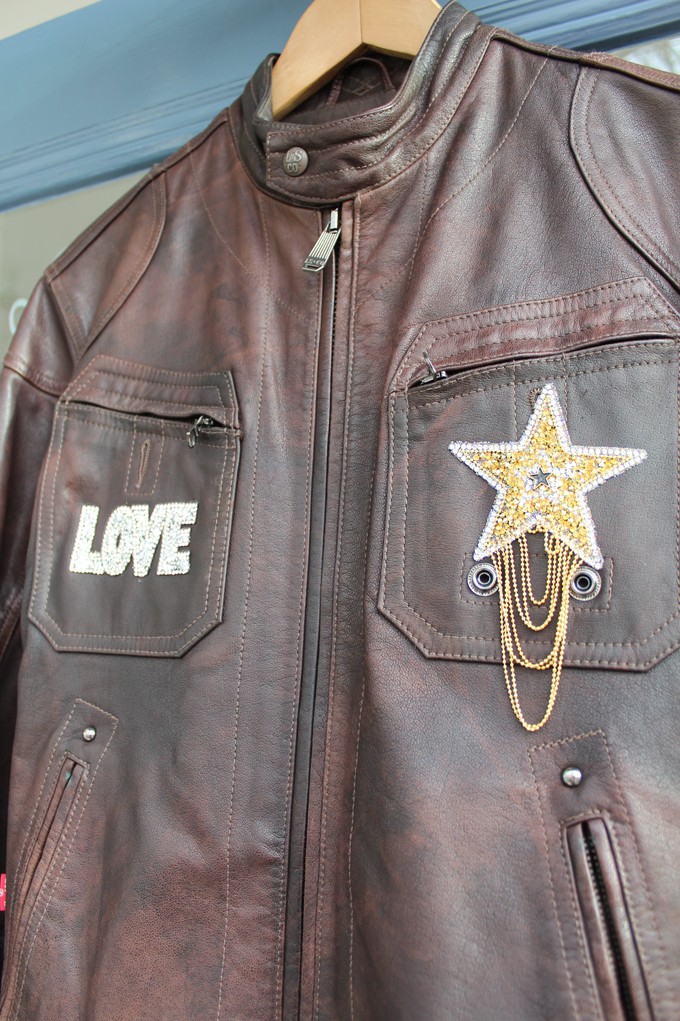 100% Leather vintage Upcycled  Levi Casual Jacket from MPIRA