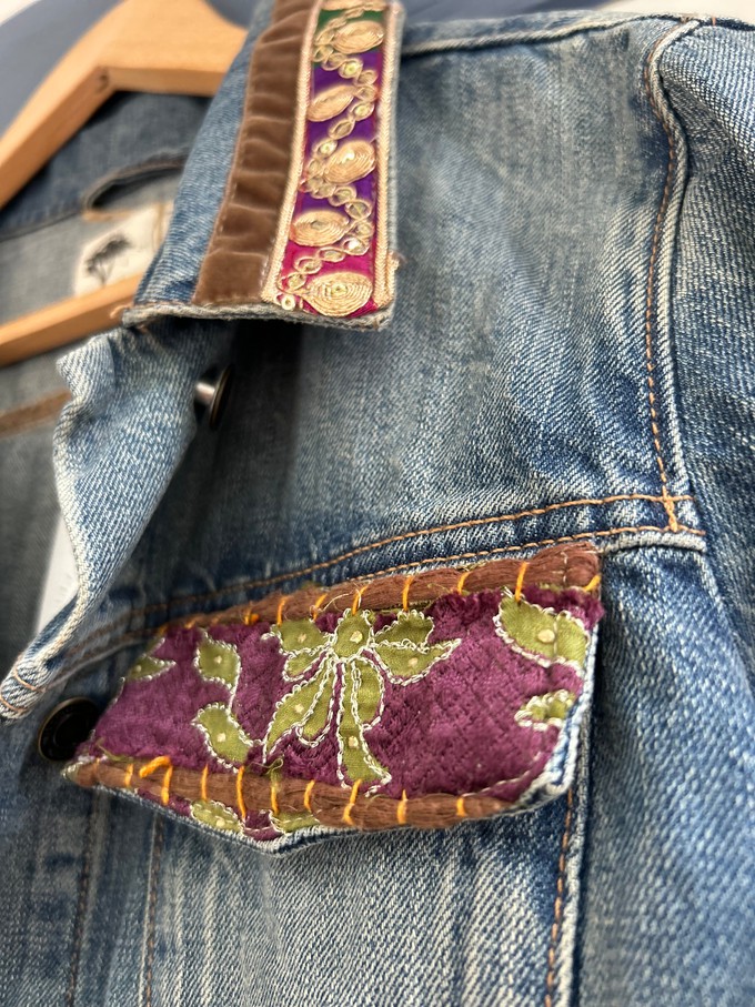 Upcycled Luxe Denim Jacket from MPIRA