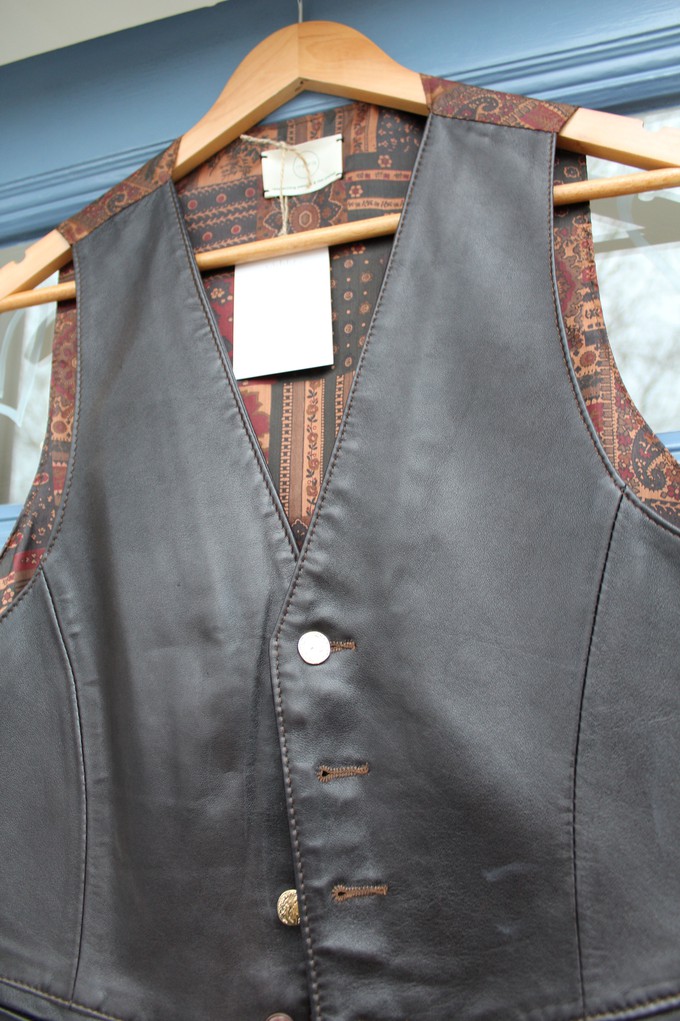 Upcycled Leather Waistcoat from MPIRA