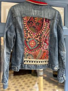 Upcycled Luxe Denim Jacket via MPIRA