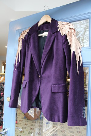 Upcycled Velvet Style Blazer from MPIRA