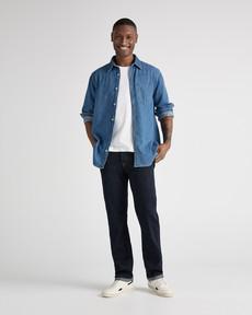 Chris Denim Shirt - Medium Stone via Mud Jeans