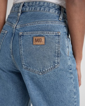 Brooke High Barrel - Stone Vintage from Mud Jeans