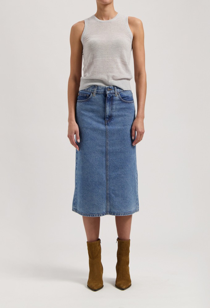 Gwen Mid Skirt - Stone Vintage from Mud Jeans