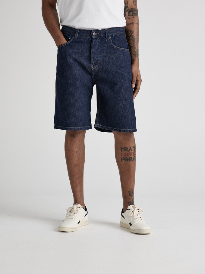 James Denim Short - Stone Indigo from Mud Jeans