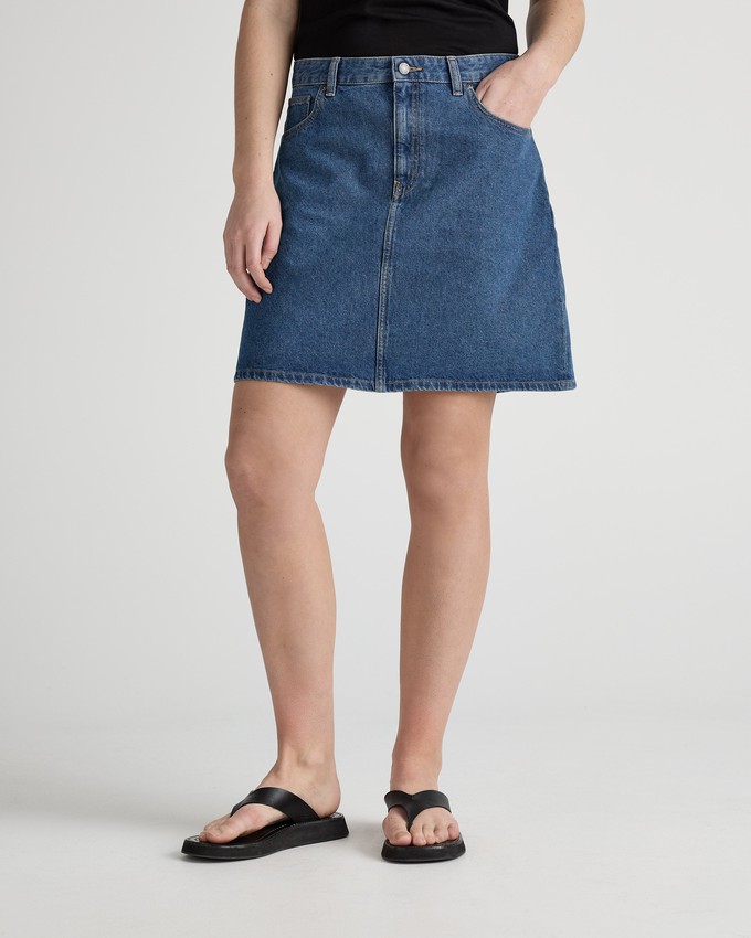 Audry Mini Skirt - Medium Stone from Mud Jeans