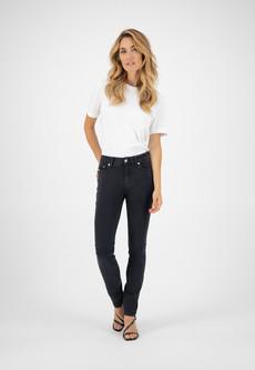 Skinny Hazen - Stone Black via Mud Jeans