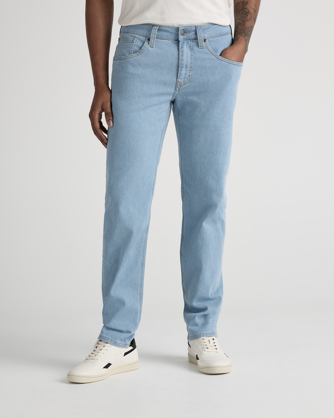 Dunn Low Tapered - Light Stone from Mud Jeans