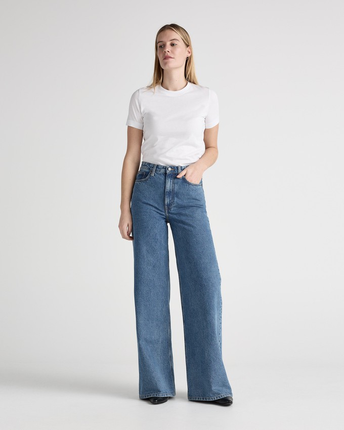 Sara High Loose - Stone Vintage from Mud Jeans