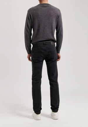 Dunn Low Tapered - Stone Black from Mud Jeans