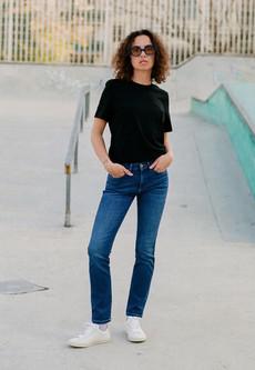 Faye Straight - Stone Indigo via Mud Jeans