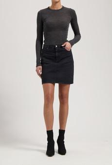 Audry Mini Skirt - BlackDip via Mud Jeans