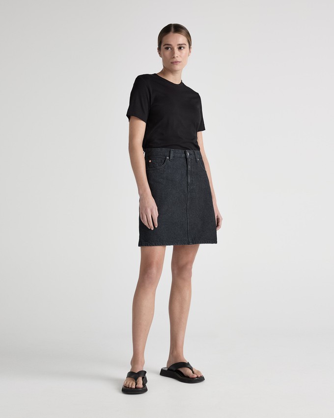 Audry Mini Skirt - BlackDip from Mud Jeans