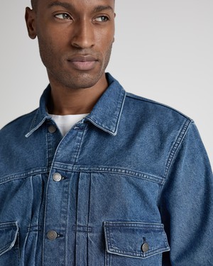 Benny Denim Jacket - Medium Stone from Mud Jeans