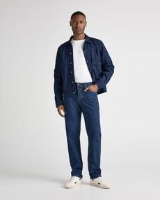 John Mid Straight - Stone Indigo via Mud Jeans