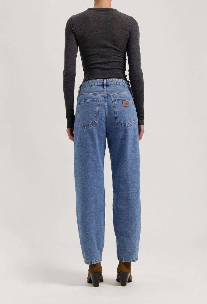 Brooke High Barrel - Stone Vintage from Mud Jeans