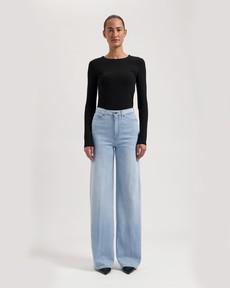 Sara High Loose Flow - Stone Vintage via Mud Jeans