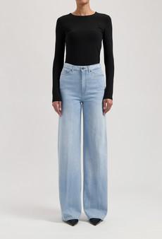 Sara High Loose Flow - Stone Vintage via Mud Jeans