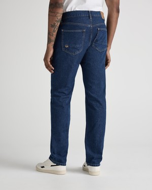 John Mid Straight - Stone Indigo from Mud Jeans