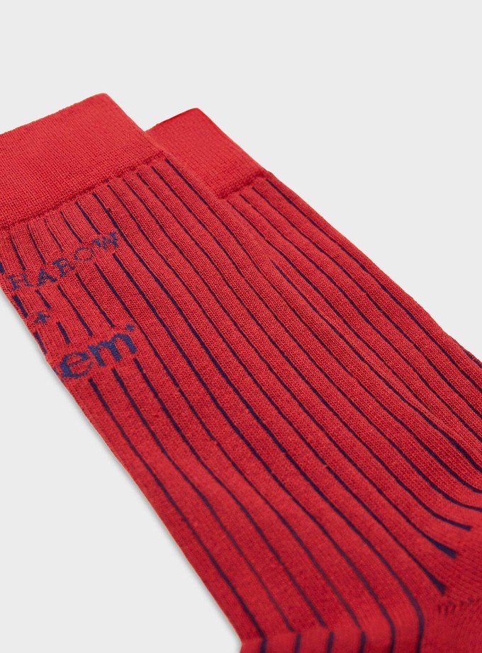 Recycled Men's Socks - Red from Neem London