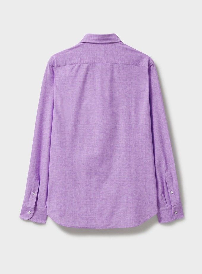 Recycled Italian Lilac Cut Away Comfort Shirt from Neem London