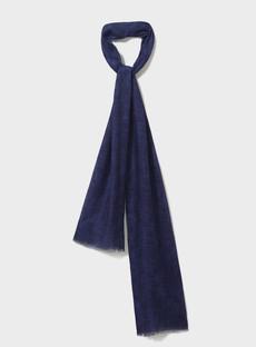 Italian Tencel Biodegradable Blue Semi-Plain Scarf via Neem London