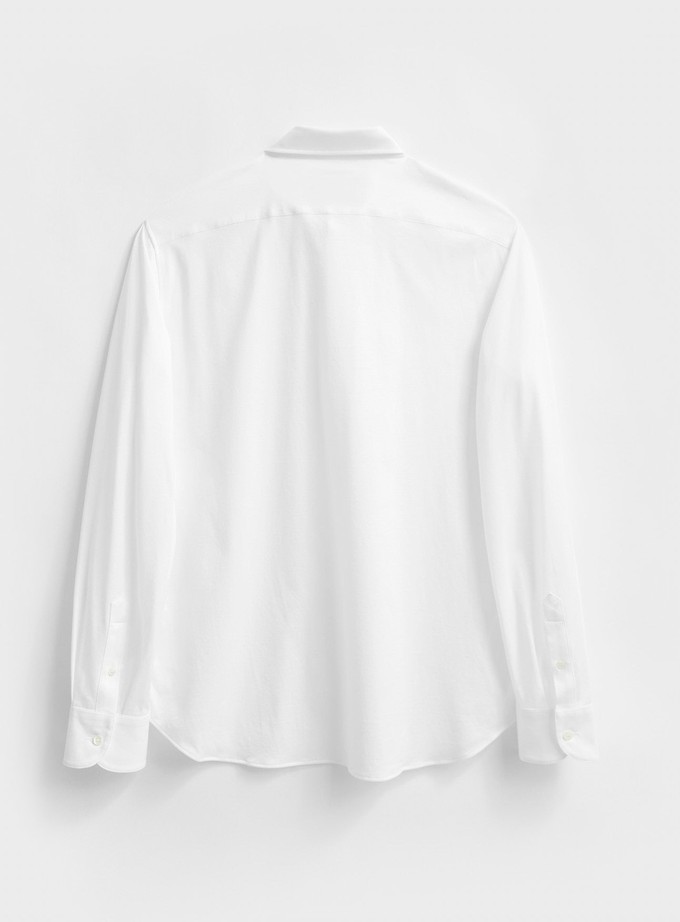 Recycled Italian White Popover Shirt from Neem London