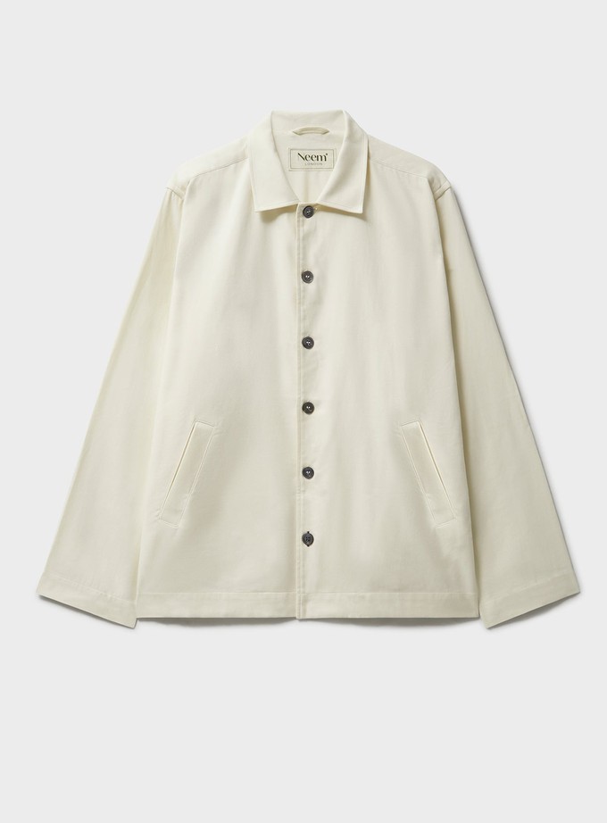 Regenerative Undyed and Unbleached Antique White Barnes Jacket from Neem London