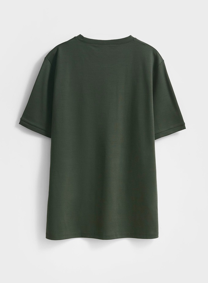 ZQ Merino Deep Neem Super 120s Stretch T-Shirt from Neem London