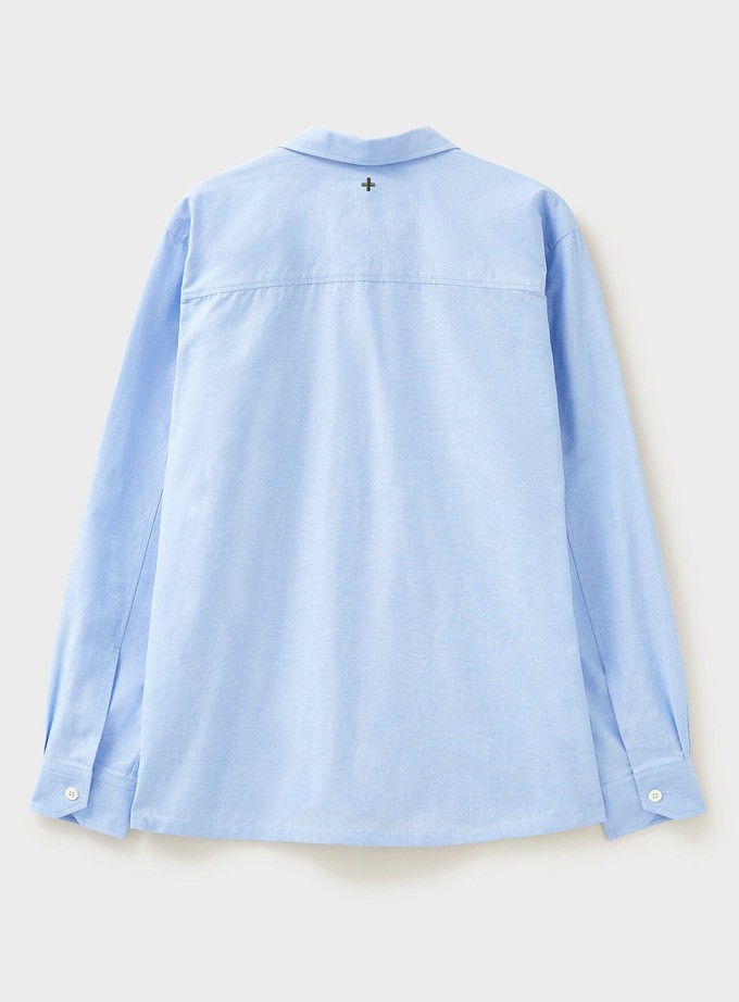 Recycled Italian Sky Slub Shirt Jacket from Neem London