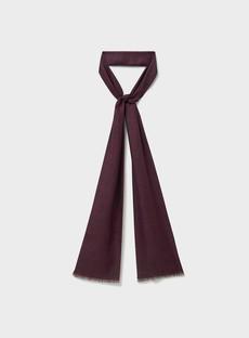 Biodegradable Italian Tencel Burgundy Plain Neck Scarf via Neem London