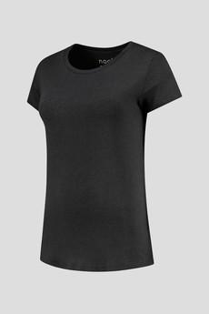 3302 BL - Luxe Bamboo Crew Neck T-Shirt Women - 185 g via Nooboo