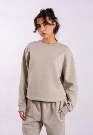 Oversized Sweatshirt, Sage Grey from Not Basics