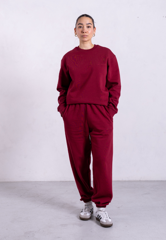 Organic Cotton Sweatshirt, Ruby Wine from Not Basics