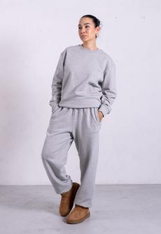 Organic Cotton Sweatpants, Light Grey Marl via Not Basics