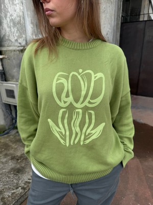 Printed Tulip Sweater from NWHR