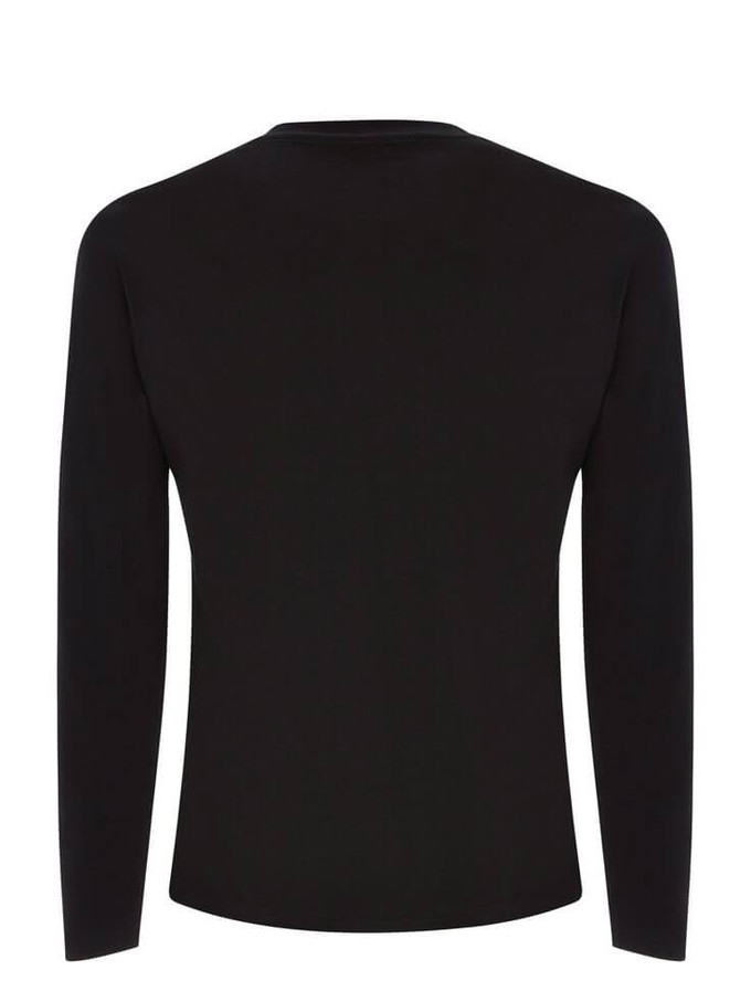 Organic Cotton Long Sleeve Top (Black) from Of The Oceans