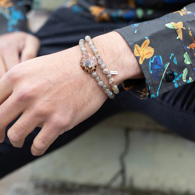 Bracelet Grey Labradorite Stones from OUTRGS