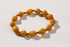 Paper bead bracelet "Africa 1 Row" via PEARLS OF AFRICA