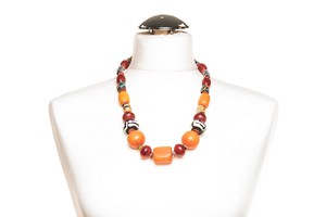 African glass bead necklace "Casablanca" from PEARLS OF AFRICA