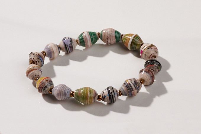 Paper bead bracelet "Africa 1 Row" from PEARLS OF AFRICA