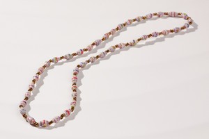 Short, fine necklace with paper beads "La Petite Malaika" from PEARLS OF AFRICA