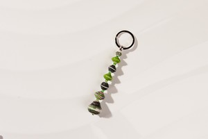 Keychain made of paper beads "Kumasi" from PEARLS OF AFRICA