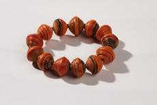 Bracelet with big paper beads "Mara" via PEARLS OF AFRICA