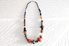 Colorful glass pearl necklace "Maiduguri" via PEARLS OF AFRICA